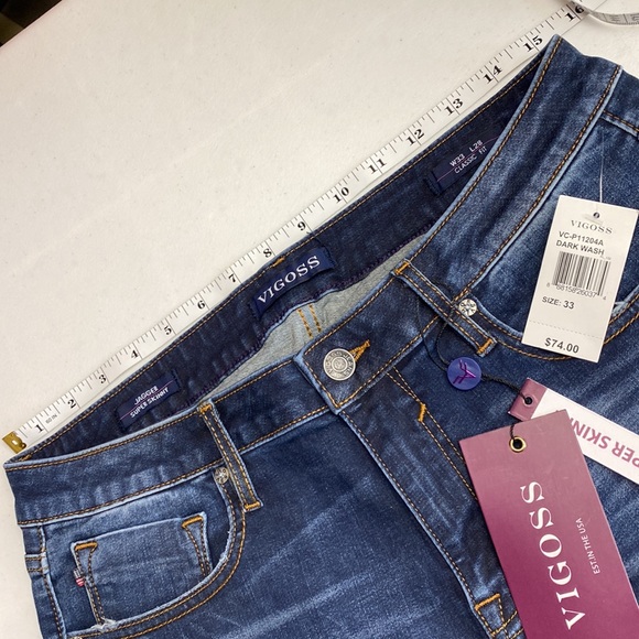 Nwt Vigoss Jagger Super Skinny Distress Jeans, 33x28 - Picture 7 of 15